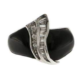 925 Sterling Silver Onyx Ring