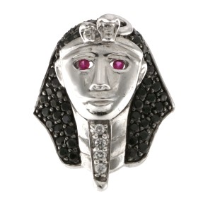 925 Sterling Silver Onyx Egyptian Ring